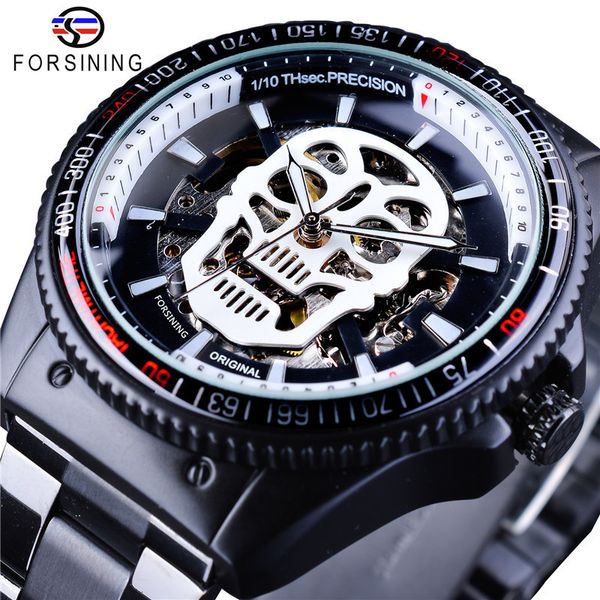wrist watch forsing men's fashion leisure hollow waterproof skull luminous automatic mechanical es, Slivery;brown
wrist watch forsing men's fashion leisure hollow waterproof skull luminous automatic mechanical es, Slivery;brown