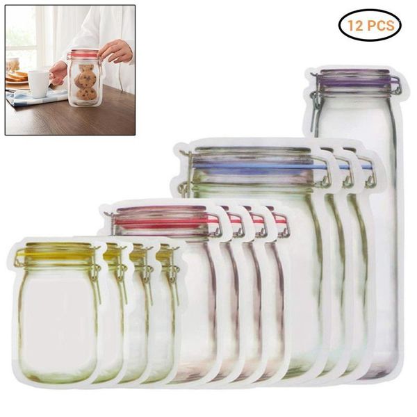 storage bottles & jars 12pcs reusable mason jar bags nuts candy cookies bag waterproof seal fresh food bagleakproof saver
storage bottles & jars 12pcs reusable mason jar bags nuts candy cookies bag waterproof seal fresh food bagleakproof saver