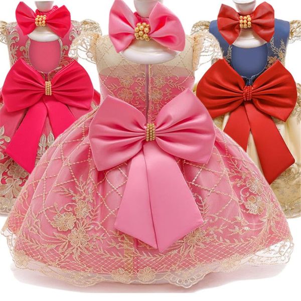 girl's dresses baby girl princess for lace embroidery costume 1 year birthday dress wedding retro court born clothing, Red;yellow
girl's dresses baby girl princess for lace embroidery costume 1 year birthday dress wedding retro court born clothing, Red;yellow