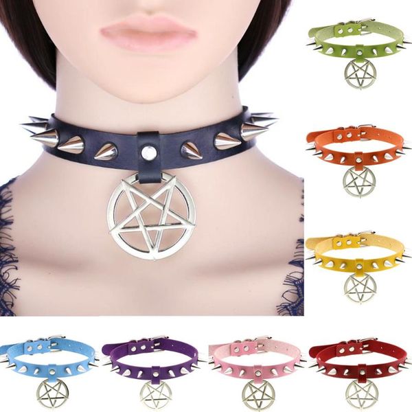 chokers diezi gothic 16 colors pu leather necklace women vintage fashion rivet star pendant choker necklaces 2021 jewelry, Golden;silver
chokers diezi gothic 16 colors pu leather necklace women vintage fashion rivet star pendant choker necklaces 2021 jewelry, Golden;silver