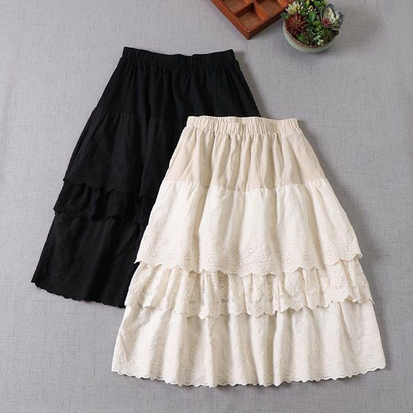 skirts japan style mori girl three-layer embroidery lace skirt spring loose a-line midi, Black
skirts japan style mori girl three-layer embroidery lace skirt spring loose a-line midi, Black