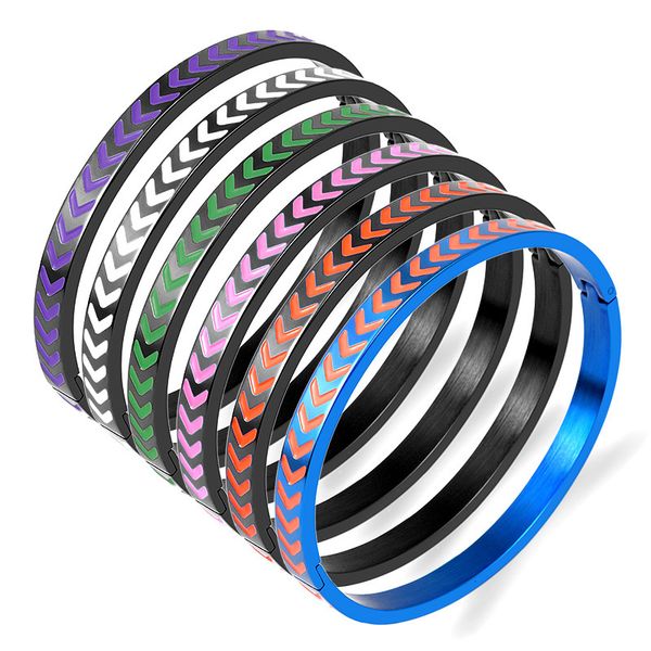 bangles bracelets drop glue titanium steel bracelet enamel clasp color stainless women's turkish, Black
bangles bracelets drop glue titanium steel bracelet enamel clasp color stainless women's turkish, Black