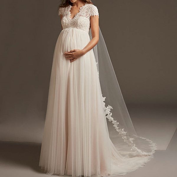 vestido noiva bohemian tulle lace pregnant wedding dress cap sleeve open back maternity bridal gown for robe de mariee, Black
vestido noiva bohemian tulle lace pregnant wedding dress cap sleeve open back maternity bridal gown for robe de mariee, Black
