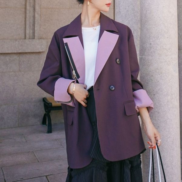 spring women british style lapel solid color zipper double breasted elegant chic blazer suit coat ladies 16q206 210510, White;black
spring women british style lapel solid color zipper double breasted elegant chic blazer suit coat ladies 16q206 210510, White;black