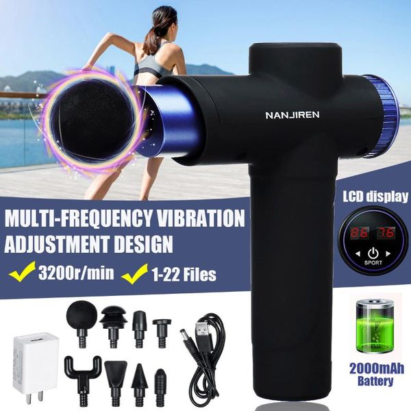 display massage guns deep muscle massager pain body exercising relax shaping relief usb charging gun
display massage guns deep muscle massager pain body exercising relax shaping relief usb charging gun