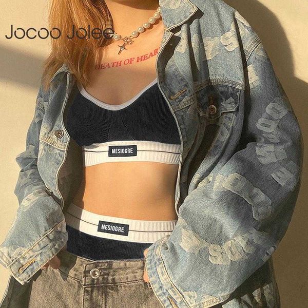 jocoo jolee women summer hit color v-neck navel tank and knit elastic waist short pants two piece sets streetwear 210619, White
jocoo jolee women summer hit color v-neck navel tank and knit elastic waist short pants two piece sets streetwear 210619, White