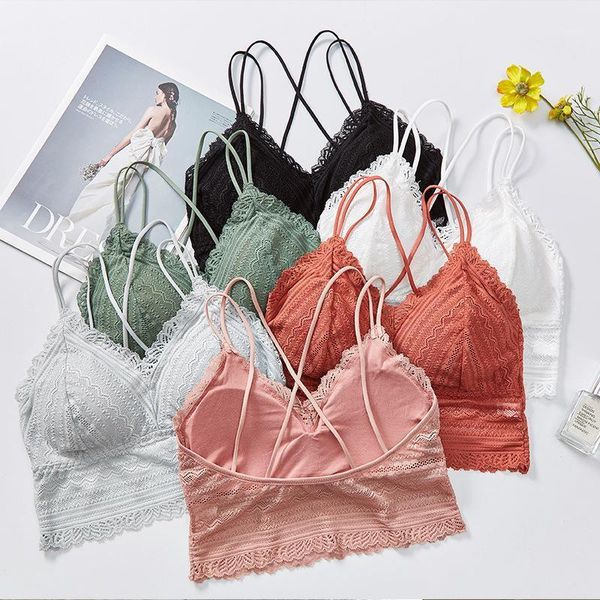 style ladies underwear seamless lace bra summer camisole girl breathable prone beauty back camisoles & tanks, Black;white
style ladies underwear seamless lace bra summer camisole girl breathable prone beauty back camisoles & tanks, Black;white