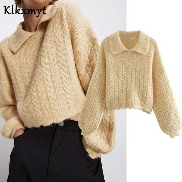 klkxmyt za sweaters women sweet fashion ruffled knitted sweater vintage peter pan collar long sleeve female pullovers chic 210527, White;black
klkxmyt za sweaters women sweet fashion ruffled knitted sweater vintage peter pan collar long sleeve female pullovers chic 210527, White;black