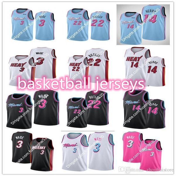 2021 men throw basketball jerseys back rev 30 dwyane 3 wade 100% stitched jimmy 22 butler shirts tyler 14 herro bam pink bule white, Black;red
2021 men throw basketball jerseys back rev 30 dwyane 3 wade 100% stitched jimmy 22 butler shirts tyler 14 herro bam pink bule white, Black;red