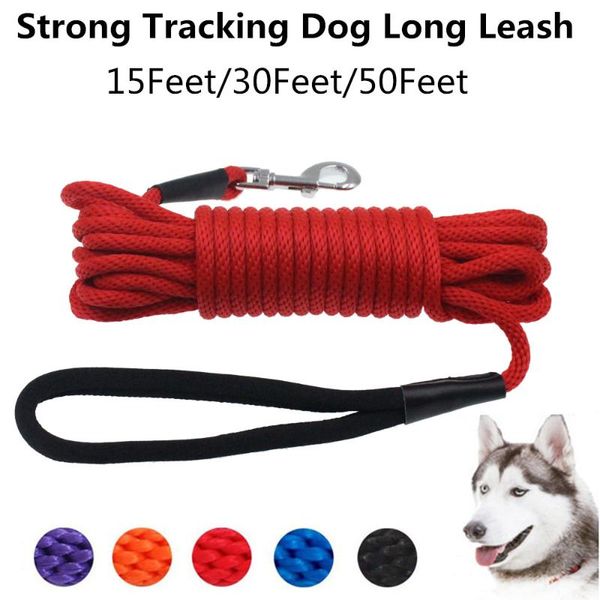 dog leash nylon long tracking round rope outdoor walking training pet lead leashes for medium large dogs supplies 50feet collars &
dog leash nylon long tracking round rope outdoor walking training pet lead leashes for medium large dogs supplies 50feet collars &