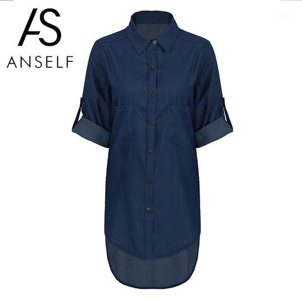 womens and blouses 5xl plus size denim blouse turn down collar rolled long sleeve tunics pockets low high irregular shirts women's &, White
womens and blouses 5xl plus size denim blouse turn down collar rolled long sleeve tunics pockets low high irregular shirts women's &, White