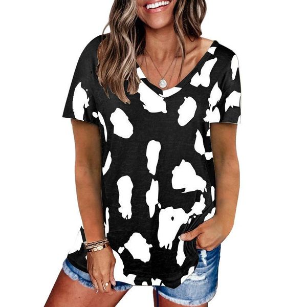 ursuper spring and summer women's leopard print loose short-sleeved t-shirt graphic t shirts, White
ursuper spring and summer women's leopard print loose short-sleeved t-shirt graphic t shirts, White