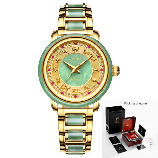 100% jade automatic mechanical couple clock fashion simple watches creative business male wristwatches, Slivery;brown 
100% jade automatic mechanical couple clock fashion simple watches creative business male wristwatches, Slivery;brown