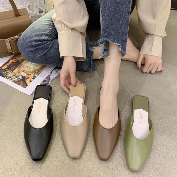 shoes women slippers 2021 spring elegant ladies mule sharp point toe slip on slides shallow mouth sandals slipper, Black
shoes women slippers 2021 spring elegant ladies mule sharp point toe slip on slides shallow mouth sandals slipper, Black
