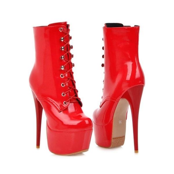 boots autumn and winter slim heel women's shoes high fashion cross strap, Black