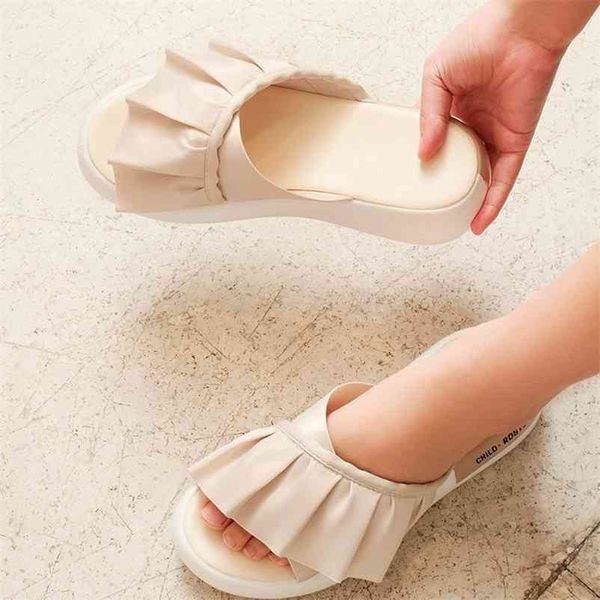 summer women slippers platform wedge heel silk cross strap ruffles elegant casual slides outdoor beach ladies shoes female 210619, Black
summer women slippers platform wedge heel silk cross strap ruffles elegant casual slides outdoor beach ladies shoes female 210619, Black