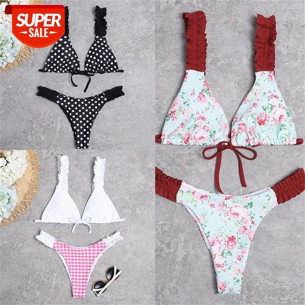 women micro bikinis swimsuit printed dot swimwear summer bathing suits floral beach wear female thong bikini set backless #1k88, White;black
women micro bikinis swimsuit printed dot swimwear summer bathing suits floral beach wear female thong bikini set backless #1k88, White;black