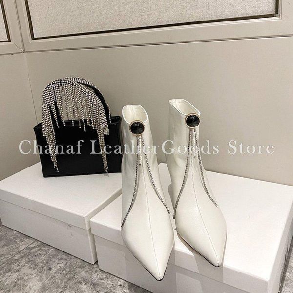 boots fashion autumn winter women boot 6cm genuine leather pointed toe stiletto ankle womens shoes designer white1, Black
boots fashion autumn winter women boot 6cm genuine leather pointed toe stiletto ankle womens shoes designer white1, Black