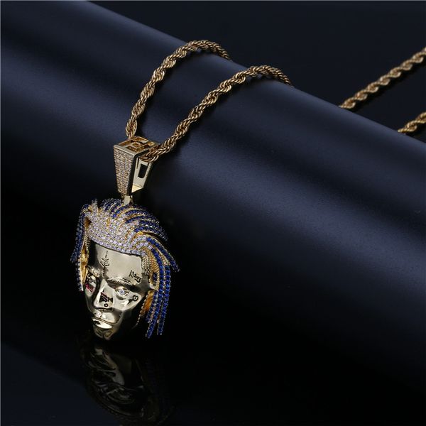 hip hop jewelry rapper tentacion iced out pendant necklace cz iced out chains punk silver color charms mens gold chain pendant
hip hop jewelry rapper tentacion iced out pendant necklace cz iced out chains punk silver color charms mens gold chain pendant