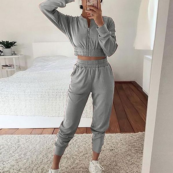 running sets sports set women's tracksuit solid color casual sweatshirt pullovers pants two pieces sportswear women clothing mujer outf, Black;blue
running sets sports set women's tracksuit solid color casual sweatshirt pullovers pants two pieces sportswear women clothing mujer outf, Black;blue