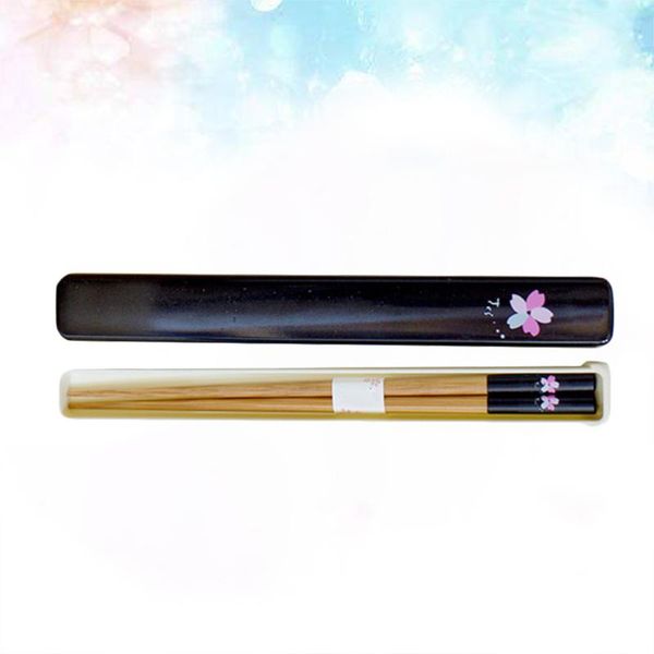 pair of portable oriental cherry blossom chopsticks eco-friendly bamboo red sakura with storage case (black, red)
pair of portable oriental cherry blossom chopsticks eco-friendly bamboo red sakura with storage case (black, red)