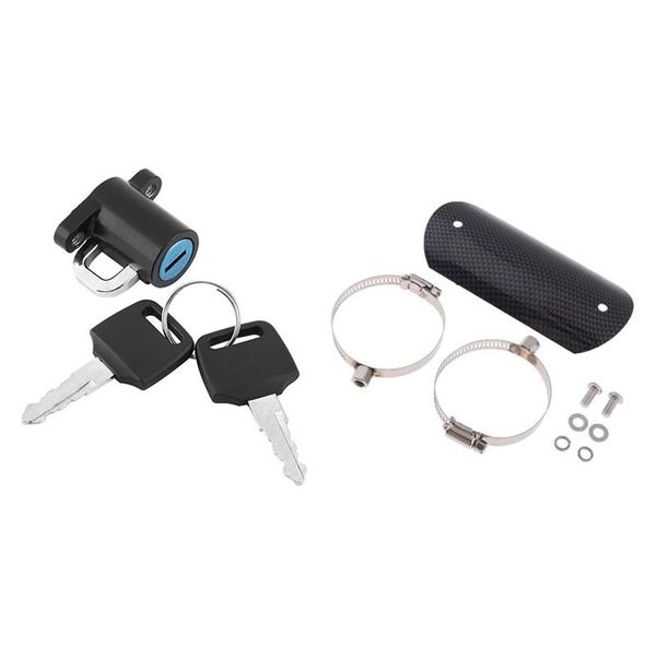 manifold & parts universal carbon fiber exhaust heat shield motorcycle motorbike bike helmet lock hanger hook + 2 keys set
manifold & parts universal carbon fiber exhaust heat shield motorcycle motorbike bike helmet lock hanger hook + 2 keys set
