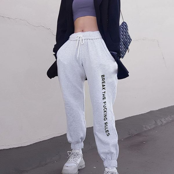 letter printed women black grey basic joggers high waist casual harem pants ladies jogger trousers loose fit 200930, Black;white
letter printed women black grey basic joggers high waist casual harem pants ladies jogger trousers loose fit 200930, Black;white