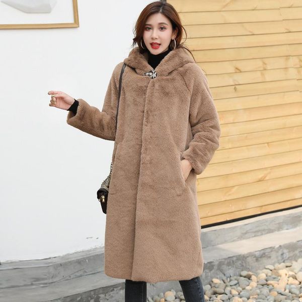 women's fur & faux women winter solid loose oversize thick warm rex jacket female hooded fashion plus size ladies mink coats h883, Black
women's fur & faux women winter solid loose oversize thick warm rex jacket female hooded fashion plus size ladies mink coats h883, Black