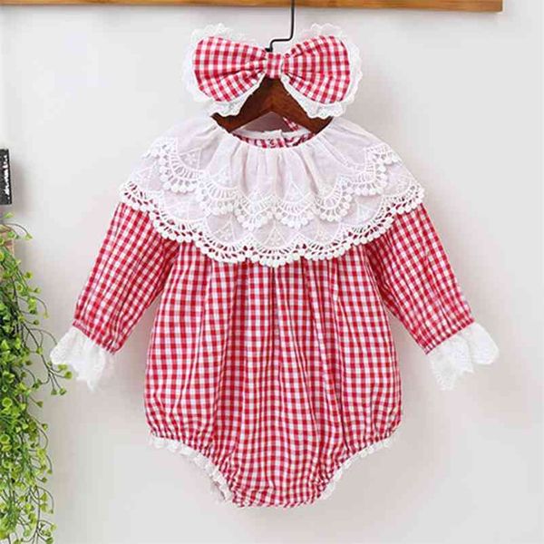 spring autumn infant baby girls grid princess rompers hair band clothing kids girl long sleeve clothes 210521, White
spring autumn infant baby girls grid princess rompers hair band clothing kids girl long sleeve clothes 210521, White