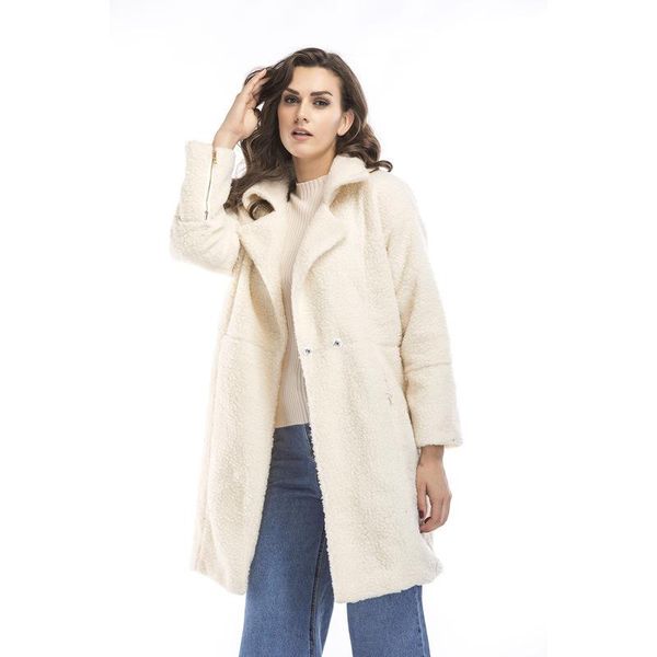 women's wool & blends 2021 winter long coats oversized solid casual jakcets female thicken loose turn down collar covered button outwea, Black
women's wool & blends 2021 winter long coats oversized solid casual jakcets female thicken loose turn down collar covered button outwea, Black