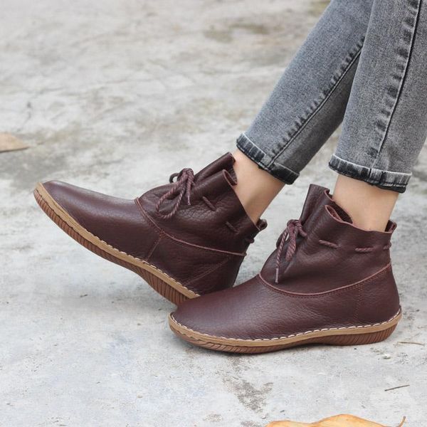 boots women's ankle autumn shoes hand-made lace up woman 100% genuine leather women, Black
boots women's ankle autumn shoes hand-made lace up woman 100% genuine leather women, Black