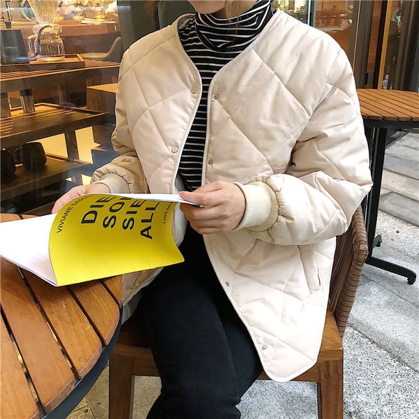 Lightweight woman packable outwear puffer down coats rhombus thick checks color collar solid jacket, Black
Lightweight woman packable outwear puffer down coats rhombus thick checks color collar solid jacket, Black