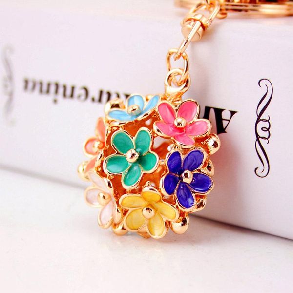 keychains exquisite enamel lucky flower keychain female bag accessories metal pendant three-dimensional hollow, Silver
keychains exquisite enamel lucky flower keychain female bag accessories metal pendant three-dimensional hollow, Silver