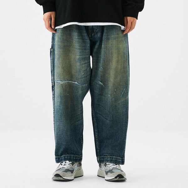 smokinglife men's 2021 tooling wash make old hair yellow knife cut cross cattle jeans, Blue
smokinglife men's 2021 tooling wash make old hair yellow knife cut cross cattle jeans, Blue