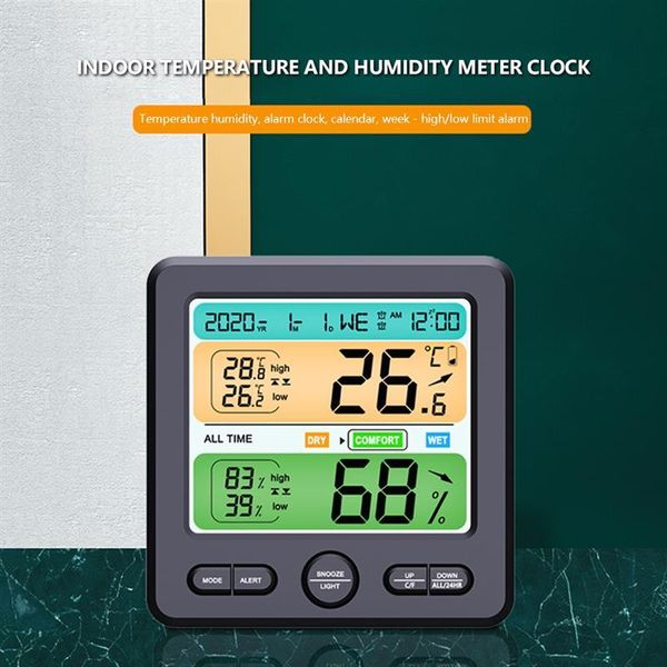 other clocks & accessories electronic digital temperature humidity meter hygrometer indoor outdoor weather station clock
other clocks & accessories electronic digital temperature humidity meter hygrometer indoor outdoor weather station clock