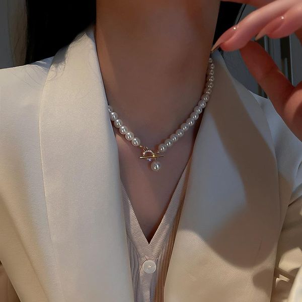 chains fashion korea simple delicate micro pave zircon ot clasp necklace women entry lux vintage pearl beaded for by-294, Silver
chains fashion korea simple delicate micro pave zircon ot clasp necklace women entry lux vintage pearl beaded for by-294, Silver