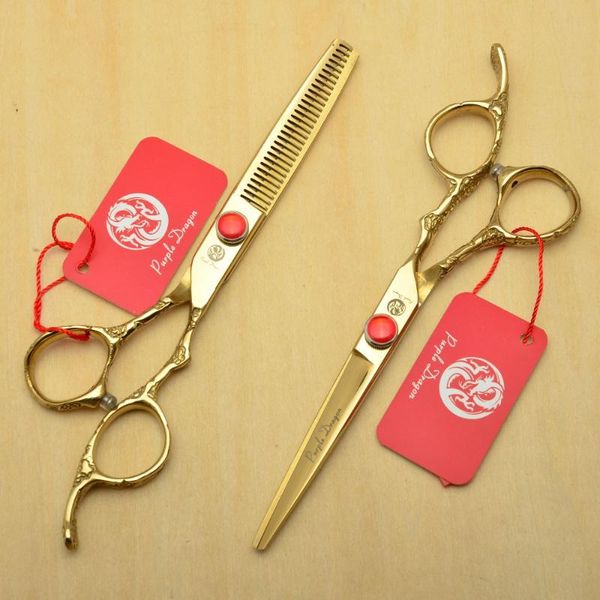 hair scissors 2pcs 9002# 6'' golden personalized hairdressing 440c 62hrc cutting + thinning professional human
hair scissors 2pcs 9002# 6'' golden personalized hairdressing 440c 62hrc cutting + thinning professional human