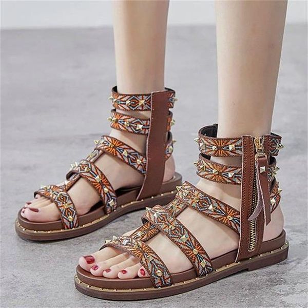 sandals outdoor casual rivet embellishment sandalias 2021 fashion women ethnic style weaving shoes comfortable side zipper, Black
sandals outdoor casual rivet embellishment sandalias 2021 fashion women ethnic style weaving shoes comfortable side zipper, Black