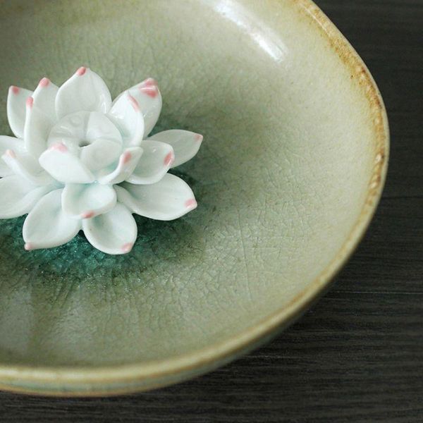 fragrance lamps incense holder for sticks, ceramic handicraft burner bowl, coil lotus a drop
fragrance lamps incense holder for sticks, ceramic handicraft burner bowl, coil lotus a drop
