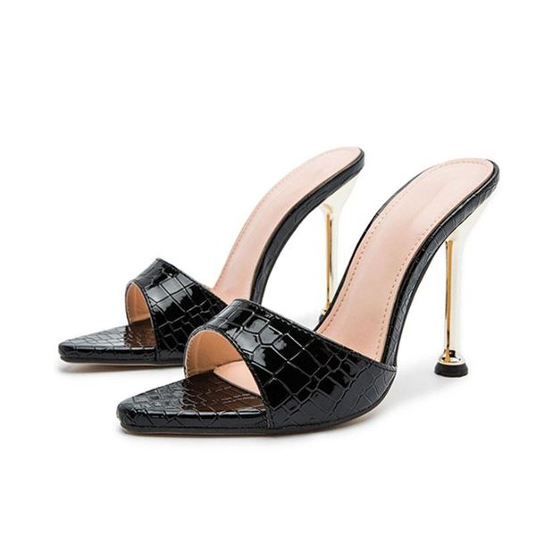 dress shoes women slippers snake print breathable high heels sandals retro pointed toe party, Black
dress shoes women slippers snake print breathable high heels sandals retro pointed toe party, Black