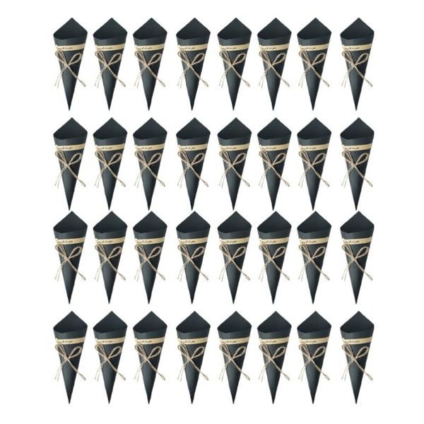 100pcs diy kraft paper cones creative flower holder bouquet candy boxes wedding party gifts - black gift wrap
100pcs diy kraft paper cones creative flower holder bouquet candy boxes wedding party gifts - black gift wrap