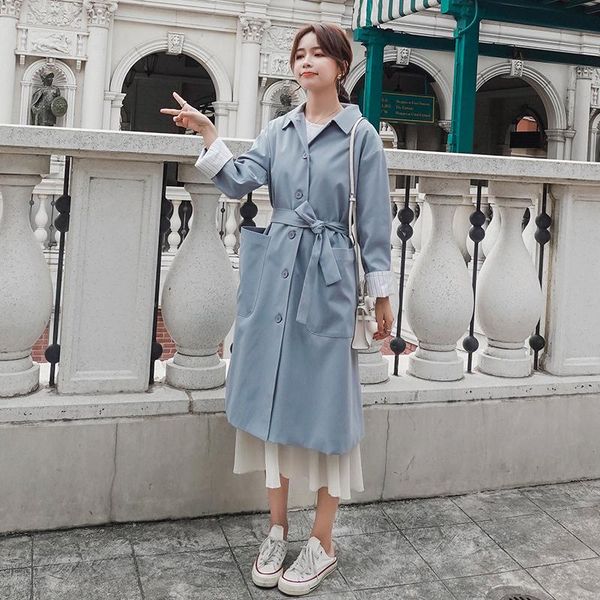 women's trench coats net red windbreaker mid-length 2021 spring and autumn korean style loose over-the-knee coat female student drape c, Tan;black
women's trench coats net red windbreaker mid-length 2021 spring and autumn korean style loose over-the-knee coat female student drape c, Tan;black