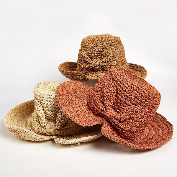 wide brim hats 1pc beach hat bow sun straw floppy summer for women dome bucket shade, Blue;gray
wide brim hats 1pc beach hat bow sun straw floppy summer for women dome bucket shade, Blue;gray