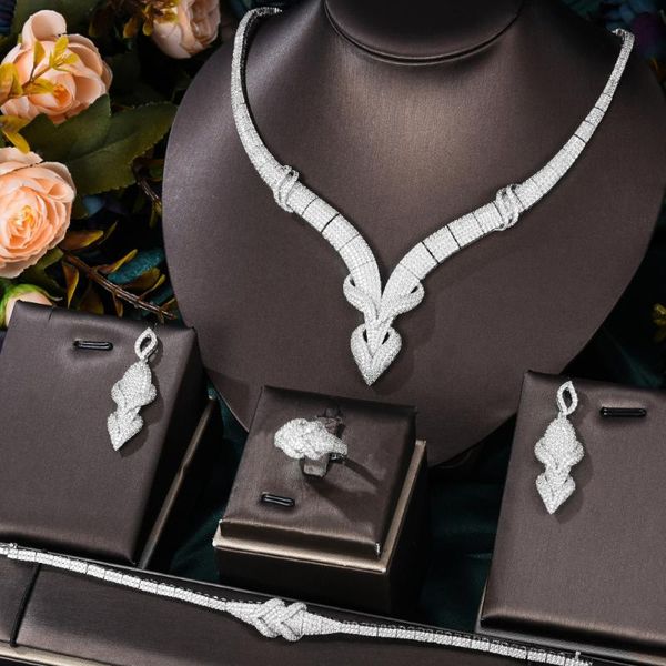 earrings & necklace missvikki famous luxury africa dubai 4pcs lady women jewelry sets for wedding party zircon bridal, Silver
earrings & necklace missvikki famous luxury africa dubai 4pcs lady women jewelry sets for wedding party zircon bridal, Silver