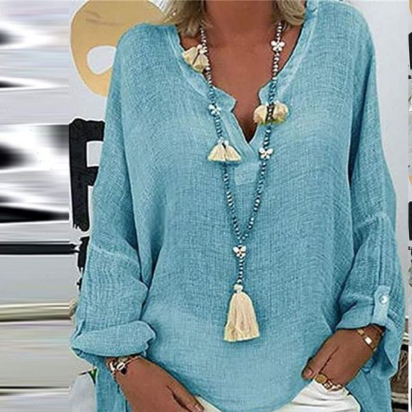 plus size fashion cotton linen women shirt solid casual autumn winter ladies female long sleeve blusas pullover, White
plus size fashion cotton linen women shirt solid casual autumn winter ladies female long sleeve blusas pullover, White
