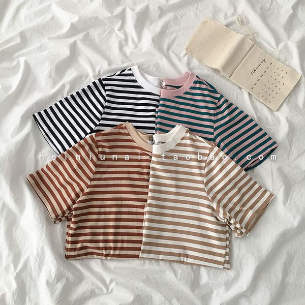 women's t-shirt age reducing versatile t-shirt 2021 summer wear korean round neck pullover stripe short sleeve 0yop, White
women's t-shirt age reducing versatile t-shirt 2021 summer wear korean round neck pullover stripe short sleeve 0yop, White