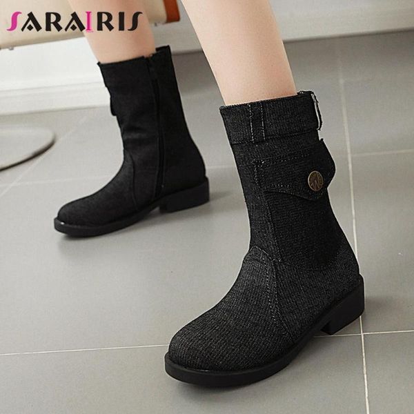 boots sarairis winter fashion leisure zipper women casual ladies solid round toe low heel mid calf shoes, Black
boots sarairis winter fashion leisure zipper women casual ladies solid round toe low heel mid calf shoes, Black
