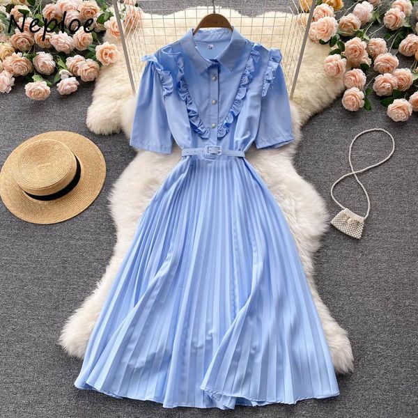 casual dresses neploe office lady solid color summer female dress turn-down collar short sleeve women robe belt slim waist draped vestidos, Black;gray
casual dresses neploe office lady solid color summer female dress turn-down collar short sleeve women robe belt slim waist draped vestidos, Black;gray