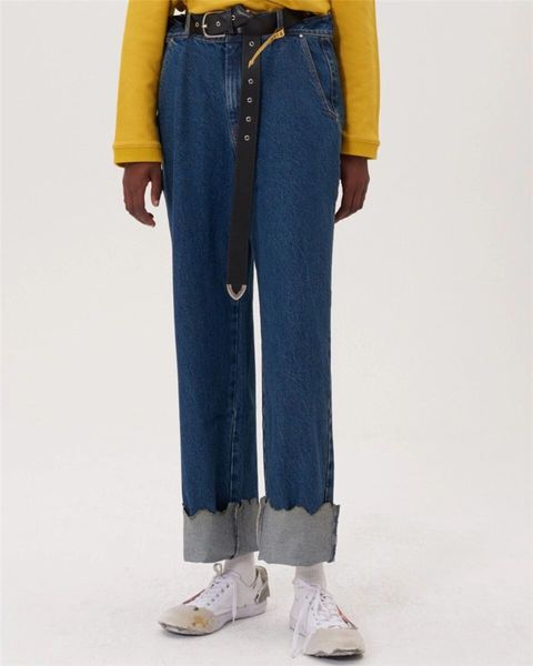 men's jeans women's and men's embroidered jeans, social pants with broken bottom pockets 1:1 korean tntj, Blue
men's jeans women's and men's embroidered jeans, social pants with broken bottom pockets 1:1 korean tntj, Blue