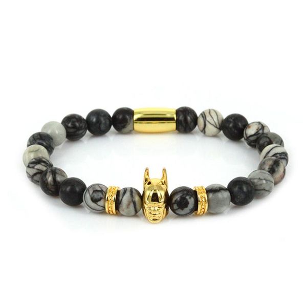 charm bracelets 1pc 8mm black matte female spider web stone bracelet fashion roman knight men women charms jewelry, Golden;silver
charm bracelets 1pc 8mm black matte female spider web stone bracelet fashion roman knight men women charms jewelry, Golden;silver